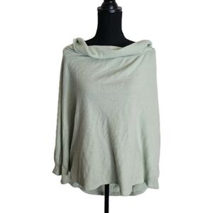 a.n.a Off Shoulder Sweater Women Plus Size 2X Cowl Neck Mint Sea Green Pastel